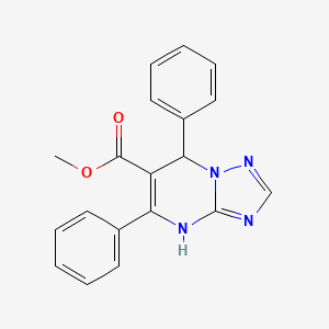 molecular formula C19H16N4O2 B4167504 methyl 5,7-diphenyl-4,7-dihydro[1,2,4]triazolo[1,5-a]pyrimidine-6-carboxylate 