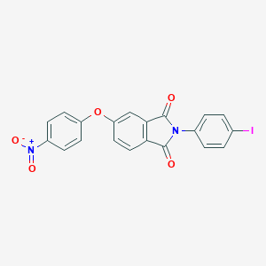 molecular formula C20H11IN2O5 B416753 2-(4-Iodo-phenyl)-5-(4-nitro-phenoxy)-isoindole-1,3-dione 