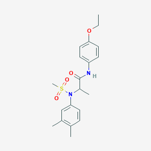 N~2~-(3,4-dimethylphenyl)-N~1~-(4-ethoxyphenyl)-N~2~-(methylsulfonyl)alaninamide