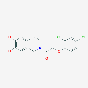 2-[(2,4-dichlorophenoxy)acetyl]-6,7-dimethoxy-1,2,3,4-tetrahydroisoquinoline