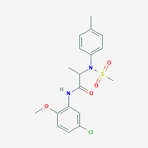 N~1~-(5-chloro-2-methoxyphenyl)-N~2~-(4-methylphenyl)-N~2~-(methylsulfonyl)alaninamide