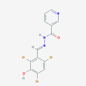 molecular formula C13H8Br3N3O2 B416775 N'-(2,4,6-tribromo-3-hydroxybenzylidene)nicotinohydrazide CAS No. 331657-05-7
