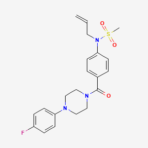 N-allyl-N-(4-{[4-(4-fluorophenyl)-1-piperazinyl]carbonyl}phenyl)methanesulfonamide