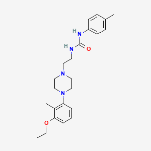 N-{2-[4-(3-ethoxy-2-methylphenyl)-1-piperazinyl]ethyl}-N'-(4-methylphenyl)urea