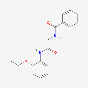 molecular formula C17H18N2O3 B4167895 N-{2-[(2-ethoxyphenyl)amino]-2-oxoethyl}benzamide 