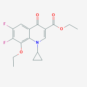 molecular formula C17H17F2NO4 B041679 1-环丙基-8-乙氧基-6,7-二氟-4-氧代-1,4-二氢喹啉-3-羧酸乙酯 CAS No. 172602-83-4