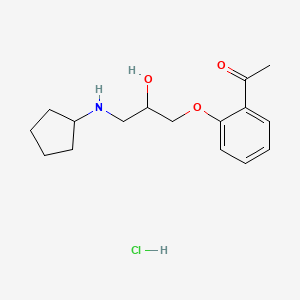 1-{2-[3-(cyclopentylamino)-2-hydroxypropoxy]phenyl}ethanone hydrochloride