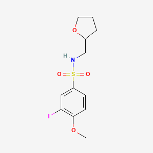 3-iodo-4-methoxy-N-(tetrahydro-2-furanylmethyl)benzenesulfonamide