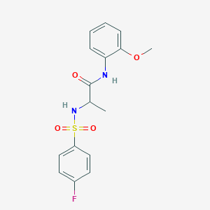 N~2~-[(4-fluorophenyl)sulfonyl]-N~1~-(2-methoxyphenyl)alaninamide