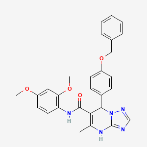 7-[4-(benzyloxy)phenyl]-N-(2,4-dimethoxyphenyl)-5-methyl-4,7-dihydro[1,2,4]triazolo[1,5-a]pyrimidine-6-carboxamide