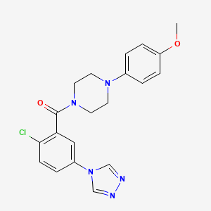 molecular formula C20H20ClN5O2 B4168119 1-[2-chloro-5-(4H-1,2,4-triazol-4-yl)benzoyl]-4-(4-methoxyphenyl)piperazine 