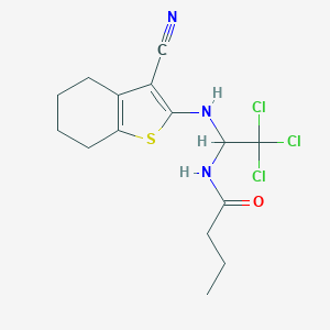 N-{2,2,2-trichloro-1-[(3-cyano-4,5,6,7-tetrahydro-1-benzothien-2-yl)amino]ethyl}butanamide
