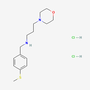 molecular formula C15H26Cl2N2OS B4168222 N-[4-(methylthio)benzyl]-3-(4-morpholinyl)-1-propanamine dihydrochloride 