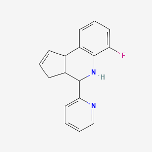 6-fluoro-4-(2-pyridinyl)-3a,4,5,9b-tetrahydro-3H-cyclopenta[c]quinoline