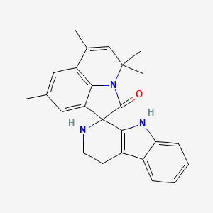 molecular formula C25H25N3O B4168305 4',4',6',8'-tetramethyl-2,3,4,9-tetrahydro-4'H-spiro[beta-carboline-1,1'-pyrrolo[3,2,1-ij]quinolin]-2'-one 