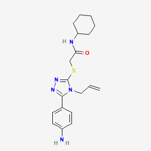 2-{[4-allyl-5-(4-aminophenyl)-4H-1,2,4-triazol-3-yl]thio}-N-cyclohexylacetamide