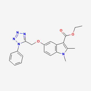 ethyl 1,2-dimethyl-5-[(1-phenyl-1H-tetrazol-5-yl)methoxy]-1H-indole-3-carboxylate