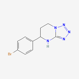 molecular formula C10H10BrN5 B4168352 5-(4-bromophenyl)-4,5,6,7-tetrahydrotetrazolo[1,5-a]pyrimidine 