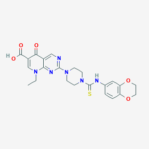 2-{4-[(2,3-dihydro-1,4-benzodioxin-6-ylamino)carbonothioyl]-1-piperazinyl}-8-ethyl-5-oxo-5,8-dihydropyrido[2,3-d]pyrimidine-6-carboxylic acid