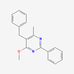 molecular formula C19H18N2O B4168403 5-benzyl-4-methoxy-6-methyl-2-phenylpyrimidine 