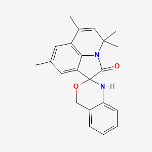 molecular formula C22H22N2O2 B4168438 4',4',6',8'-tetramethyl-1,4-dihydro-4'H-spiro[3,1-benzoxazine-2,1'-pyrrolo[3,2,1-ij]quinolin]-2'-one CAS No. 727661-20-3