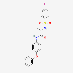 N~2~-[(4-fluorophenyl)sulfonyl]-N~1~-(4-phenoxyphenyl)alaninamide