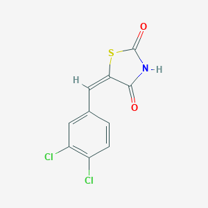 molecular formula C10H5Cl2NO2S B416853 (E)-5-(3,4-dichlorobenzylidene)thiazolidine-2,4-dione 