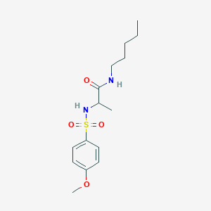 N~2~-[(4-methoxyphenyl)sulfonyl]-N~1~-pentylalaninamide