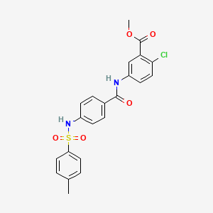 methyl 2-chloro-5-[(4-{[(4-methylphenyl)sulfonyl]amino}benzoyl)amino]benzoate