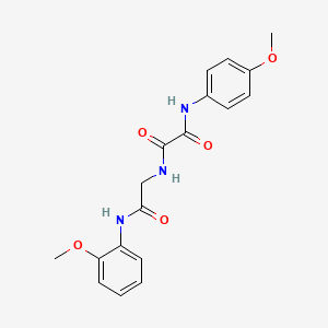 molecular formula C18H19N3O5 B4168605 N-(4-methoxyphenyl)-N'-{2-[(2-methoxyphenyl)amino]-2-oxoethyl}ethanediamide 