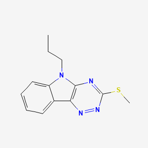 molecular formula C13H14N4S B4168660 3-(methylthio)-5-propyl-5H-[1,2,4]triazino[5,6-b]indole 