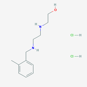 molecular formula C12H22Cl2N2O B4168662 2-({2-[(2-methylbenzyl)amino]ethyl}amino)ethanol dihydrochloride 