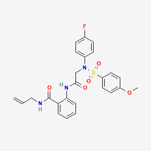 N-allyl-2-({N-(4-fluorophenyl)-N-[(4-methoxyphenyl)sulfonyl]glycyl}amino)benzamide