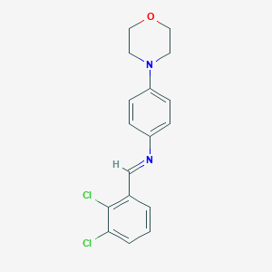 molecular formula C17H16Cl2N2O B416870 N-(2,3-dichlorobenzylidene)-N-[4-(4-morpholinyl)phenyl]amine 