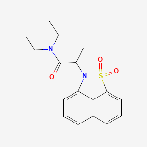 2-(1,1-dioxido-2H-naphtho[1,8-cd]isothiazol-2-yl)-N,N-diethylpropanamide