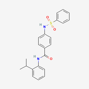 N-(2-isopropylphenyl)-4-[(phenylsulfonyl)amino]benzamide