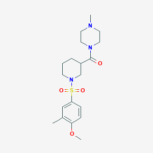 1-({1-[(4-methoxy-3-methylphenyl)sulfonyl]-3-piperidinyl}carbonyl)-4-methylpiperazine