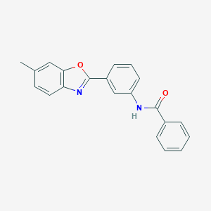 N-[3-(6-methyl-1,3-benzoxazol-2-yl)phenyl]benzamide