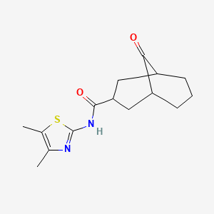 N-(4,5-dimethyl-1,3-thiazol-2-yl)-9-oxobicyclo[3.3.1]nonane-3-carboxamide