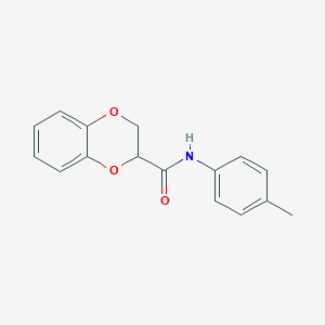 molecular formula C16H15NO3 B416900 N-(4-methylphenyl)-2,3-dihydro-1,4-benzodioxine-2-carboxamide CAS No. 304888-46-8
