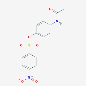 molecular formula C14H12N2O6S B416902 (4-Acetamidophenyl) 4-nitrobenzenesulfonate 