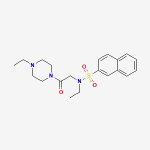 N-ethyl-N-[2-(4-ethyl-1-piperazinyl)-2-oxoethyl]-2-naphthalenesulfonamide