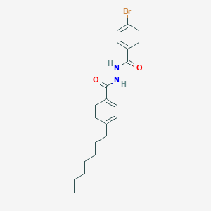 molecular formula C21H25BrN2O2 B416905 N'-(4-bromobenzoyl)-4-heptylbenzohydrazide 
