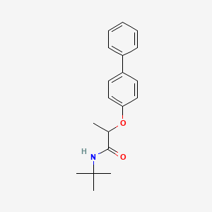 2-(4-biphenylyloxy)-N-(tert-butyl)propanamide