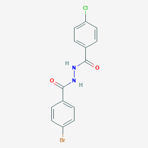 molecular formula C14H10BrClN2O2 B416907 N'-(4-bromobenzoyl)-4-chlorobenzohydrazide 