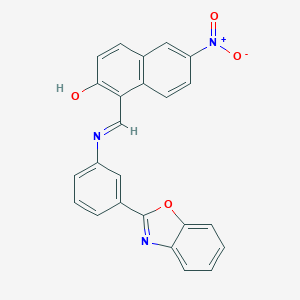 1-({[3-(1,3-Benzoxazol-2-yl)phenyl]imino}methyl)-6-nitro-2-naphthol