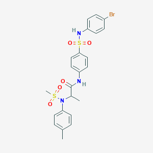 N~1~-(4-{[(4-bromophenyl)amino]sulfonyl}phenyl)-N~2~-(4-methylphenyl)-N~2~-(methylsulfonyl)alaninamide