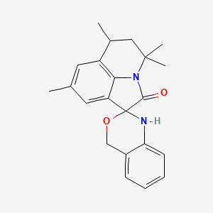 molecular formula C22H24N2O2 B4169146 4',4',6',8'-tetramethyl-1,4,5',6'-tetrahydro-4'H-spiro[3,1-benzoxazine-2,1'-pyrrolo[3,2,1-ij]quinolin]-2'-one 