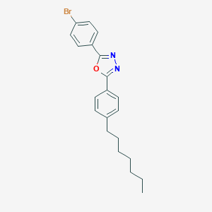 2-(4-Bromophenyl)-5-(4-heptylphenyl)-1,3,4-oxadiazole