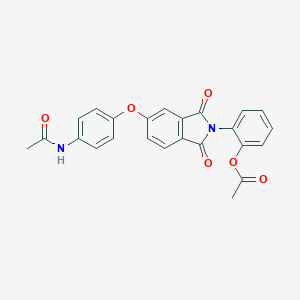 2-{5-[4-(acetylamino)phenoxy]-1,3-dioxo-1,3-dihydro-2H-isoindol-2-yl}phenyl acetate